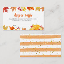 Oh Baby Eine kleine Kürbisdusche-Windel-Tombola
