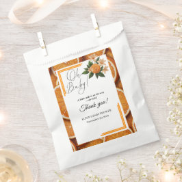 Oh Baby eine kleine Süsse Orange Citrus Baby Dusch Geschenktütchen