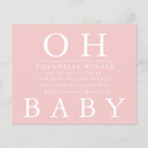 Oh Baby Einladung der Babydusche