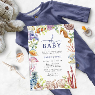 Oh Baby Einladung zur Babyparty
