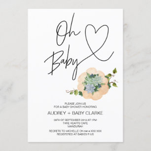 Oh Baby Erntedank Fall Holiday Baby Dusche Einladung