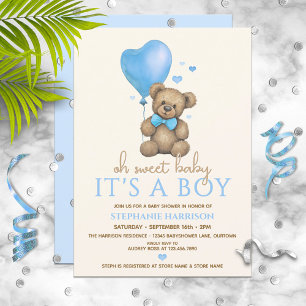 Oh Baby Es ist eine Baby Teddy Bear Baby Dusche Einladung
