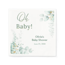 Oh Baby Eukalyptus Grün Gold Baby Shower