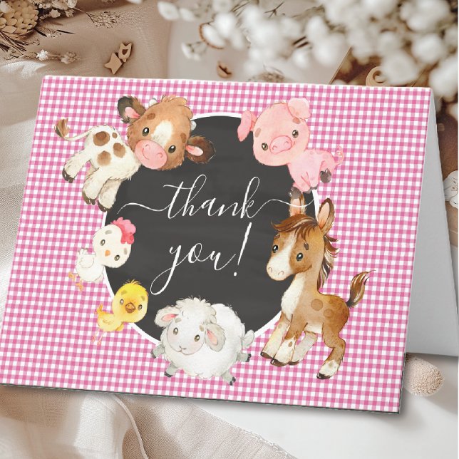 Oh Baby Farm Animals Baby Dusche Danke (Von Creator hochgeladen)