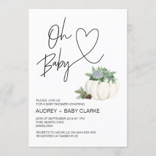 Oh Baby Gender Neutral Dusche Erntedank Fall Einladung