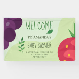 Oh Baby Green Fruice Juice Baby Dusche Banner