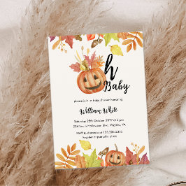 Oh, Baby! Halloween Fall Pumpkin Verlasse Kinderdu Einladung