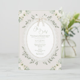 Oh Baby Hydrangea Vintage Baby Shower Einladung