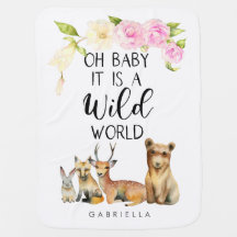 Oh Baby ist es ein wildes Tierblumenzitat der