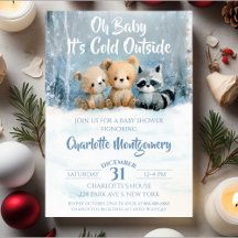 Oh Baby its cold outside Blue Baby Shower