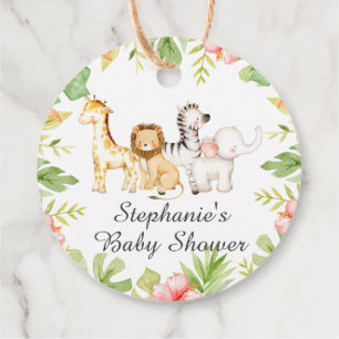 Oh Baby Jungle Baby Showdusche Gefallen Tag Geschenkanhänger