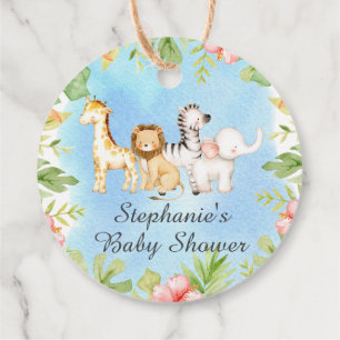 Oh Baby Jungle Baby Showdusche Gefallen Tag Geschenkanhänger