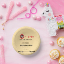 Oh Baby Katze Bild Baby Shower Ecru