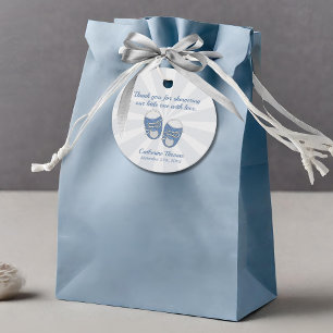 Oh Baby Kinderschuhe Dusty Blue Boy Baby Shower Geschenkanhänger