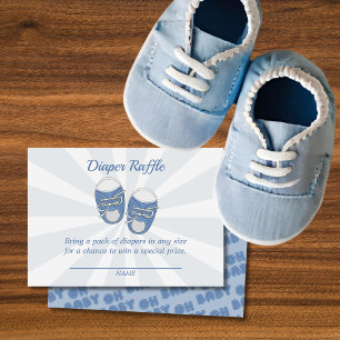 Oh Baby Kinderschuhe Dusty Blue Boy Diaper Raffl Begleitkarte