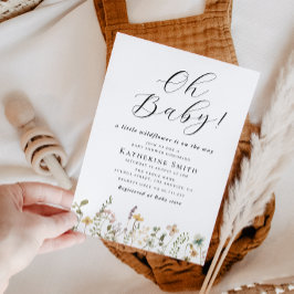 Oh Baby Kleine Wildblume Kinderdusche Einladung