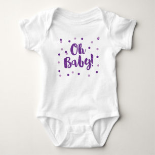 Oh Baby Lila Confetti Dots Strampler