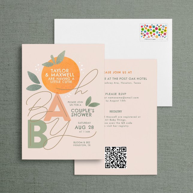 Oh Baby Little Cuite Baby Dusche Einladung (Von Creator hochgeladen)