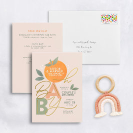 Oh Baby Little Süsse Gold Baby Dusche Folieneinladung