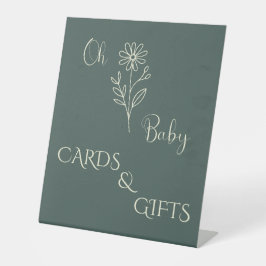 Oh Baby Minimalist Wildflower Cards & Gifts Sockelschild