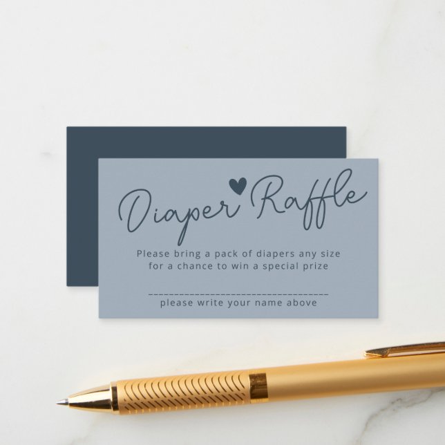 Oh Baby Modern Dusty Blue Boy Books for Baby Begleitkarte (Vorderseite/Rückseite Beispiel)