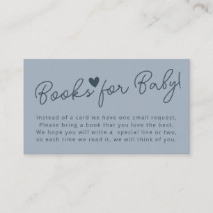 Oh Baby Modern Dusty Blue Boy Books for Baby Begleitkarte