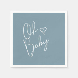 Oh Baby Modern Niedlich Blue Boy Baby Dusche Serviette