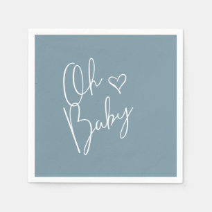 Oh Baby Modern Niedlich Blue Boy Baby Dusche Serviette