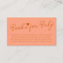 Oh Baby Modern Terracotta Pink Books for Baby Begleitkarte