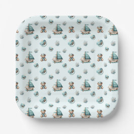 "Oh, Baby" Nautical Baby Shower Blue Teller