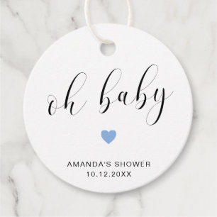 Oh Baby Niedlich Blue Heart Boy Baby Dusche Geschenkanhänger