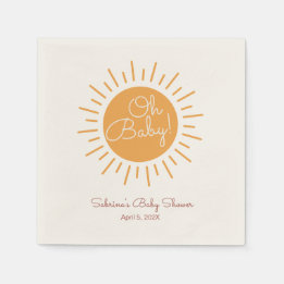 Oh Baby niedlich Boho Sonnenscheindusche Serviette