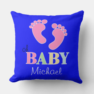 Oh baby Niedlich Custom New baby Name Kinderzimmer Kissen