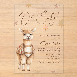 Oh Baby Niedlich Llama Boho Kinderdusche Einladung