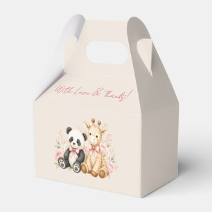 Oh Baby Panda und Giraffe Baby-Party Geschenkschachtel