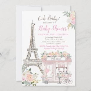 Oh Baby Paris Baby Dusche Brunch Einladung