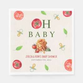 Oh Baby Pasta & Schnullers Babydusche Serviette