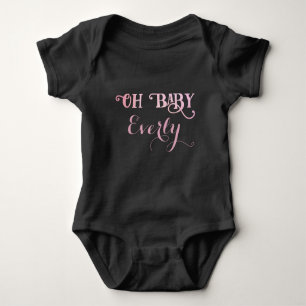 Oh Baby Personalisiert Pink Girly Girl Baby Strampler