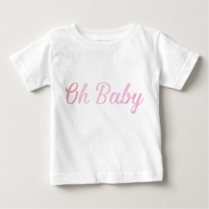 Oh Baby Personalisiert Pink Girly Girl Baby T-shirt