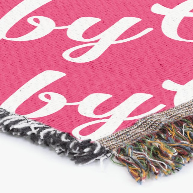 Oh Baby Personalisiert Pink Girly Girl Decke (Ecke)