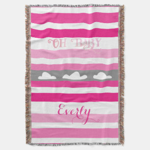Oh Baby Personalisiert Pink Girly Girl Decke