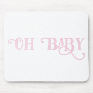 Oh Baby Personalisiert Pink Girly Girl Mousepad