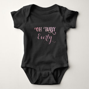 Oh Baby Personalisiert Pink Girly Girl Strampler