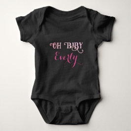 Oh Baby Personalisiert Pink Girly Girl Tri-Blend Shirt
