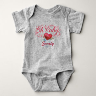 Oh Baby Personalisierte Mädchenhaft Geflügelte Her Strampler
