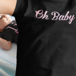 Oh Baby Personalisiertes Rosa Mädchen T-shirt