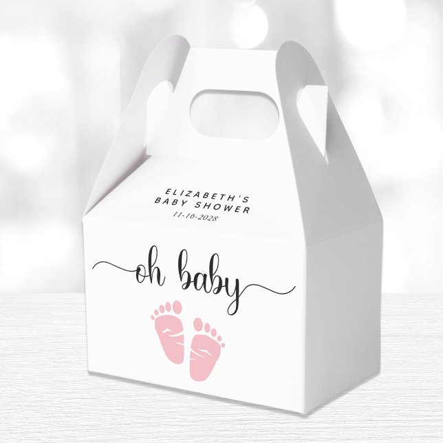 Oh Baby Pink Feet Baby Girl Dusche Geschenkschachtel (Von Creator hochgeladen)