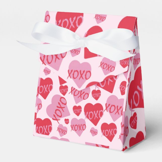 Oh Baby Pink Red Sweethearst Baby Dusche Pink Geschenkschachtel (Vorderseite)