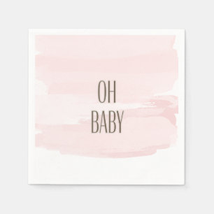 Oh Baby Pink Splash Baby Dusche Napkins Serviette