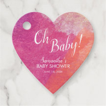 Oh Baby! Pink Watercolor Babydusche